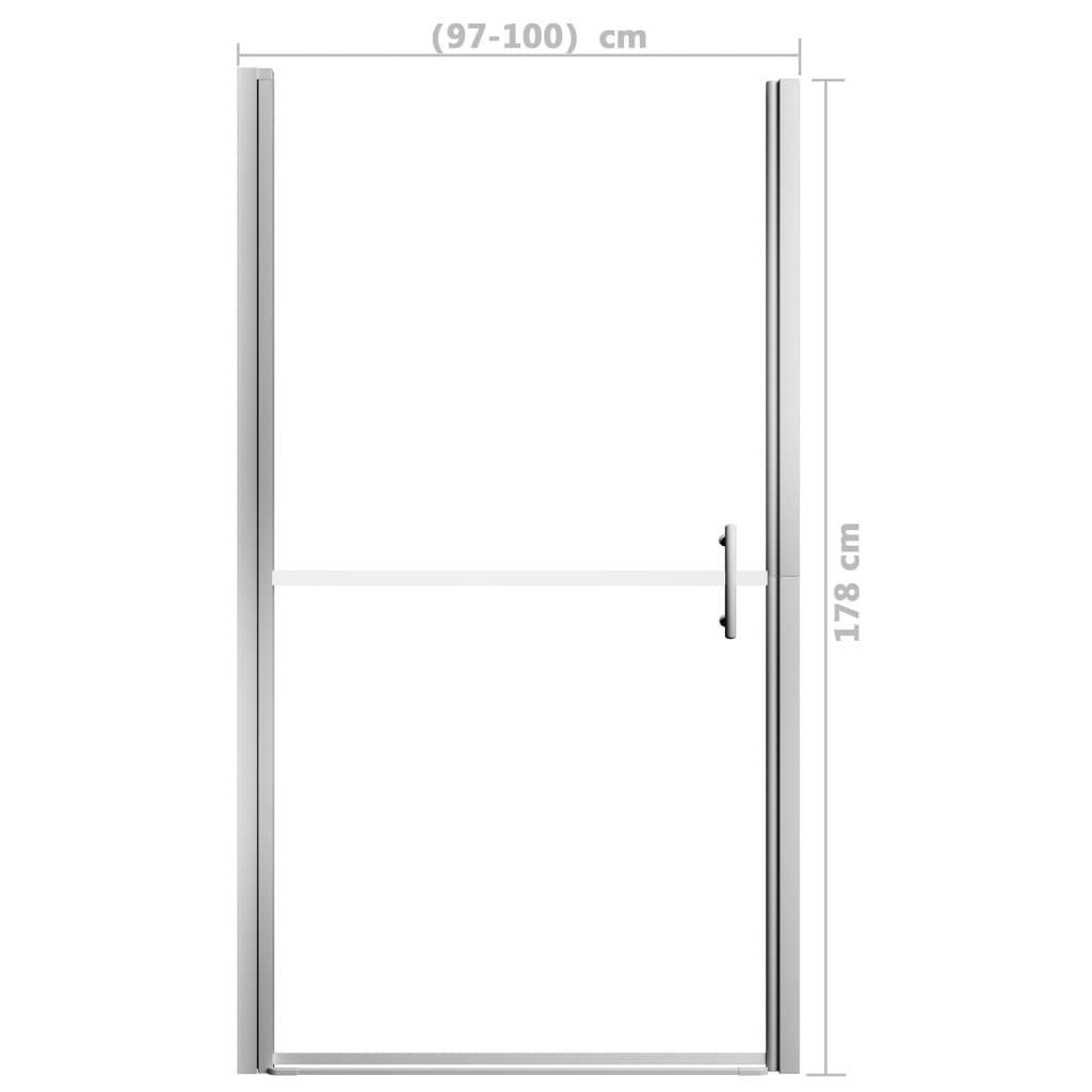 Ușă de duș, 100 x 178 cm, sticlă securizată - Kabine.ro - Uși & cabine de duș