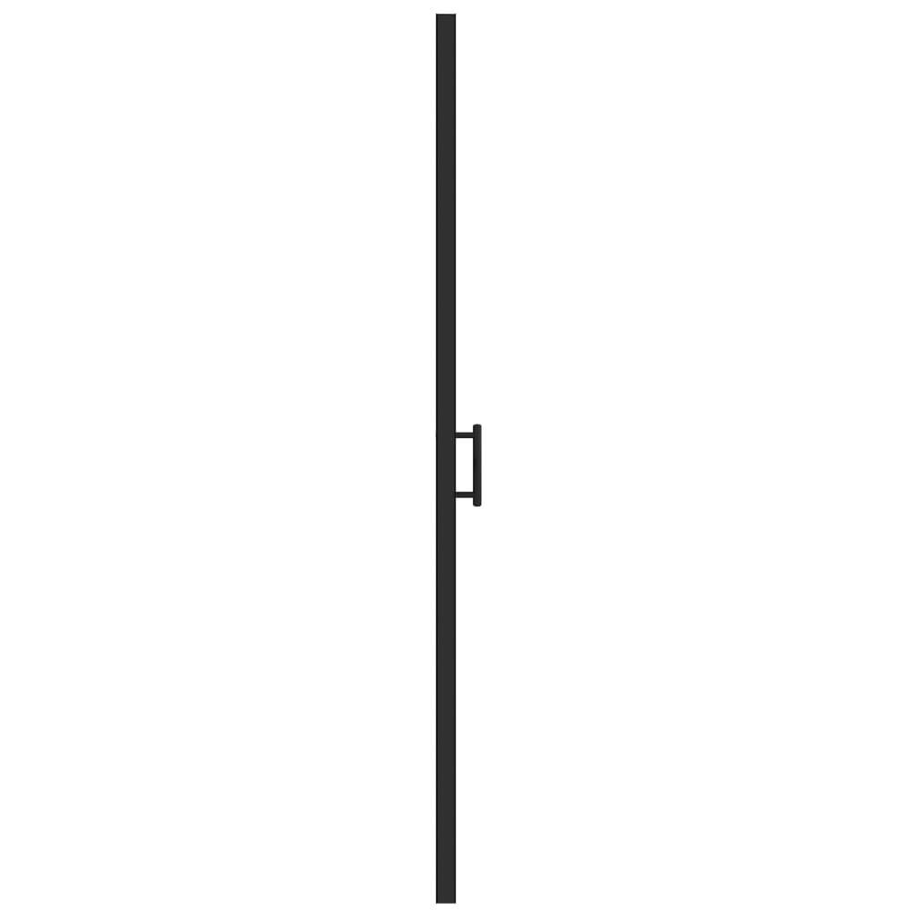 Ușă de duș, 100x178 cm, negru, sticlă securizată semi-mată - Kabine.ro - Uși & cabine de duș