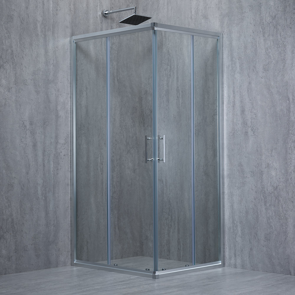 Elegante Duschkabine aus transparentem Glas 6 mm