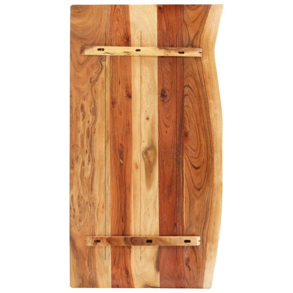 Blat lavoar de baie, 100x52x2,5 cm, lemn masiv de acacia - Kabine.ro - Accesorii pentru chiuvete