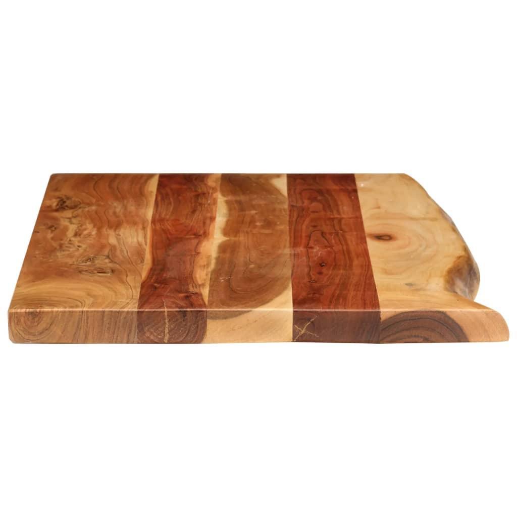 Blat lavoar de baie, 100x52x3,8 cm, lemn masiv de acacia - Kabine.ro - Accesorii pentru chiuvete