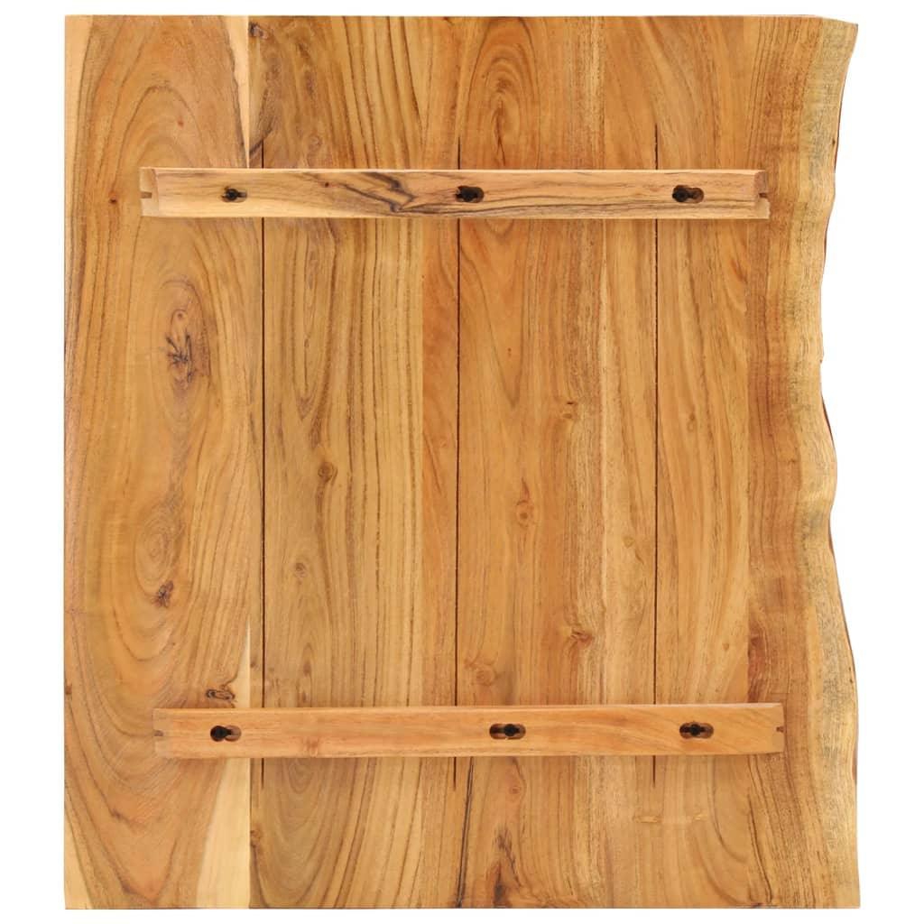 Blat lavoar de baie, 58x52x2,5 cm, lemn masiv de acacia - Kabine.ro - Accesorii pentru chiuvete