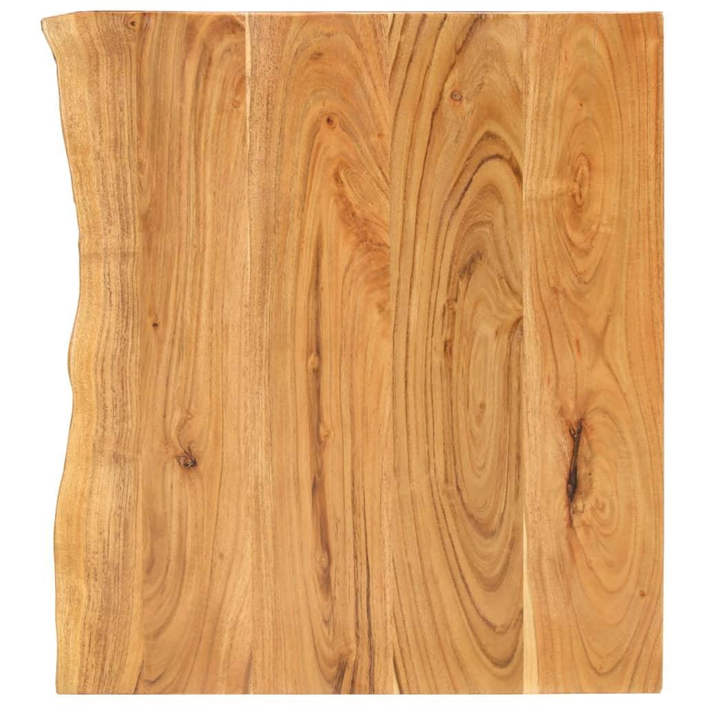 Blat lavoar de baie, 58x52x3,8 cm, lemn masiv de acacia - Kabine.ro - Accesorii pentru chiuvete