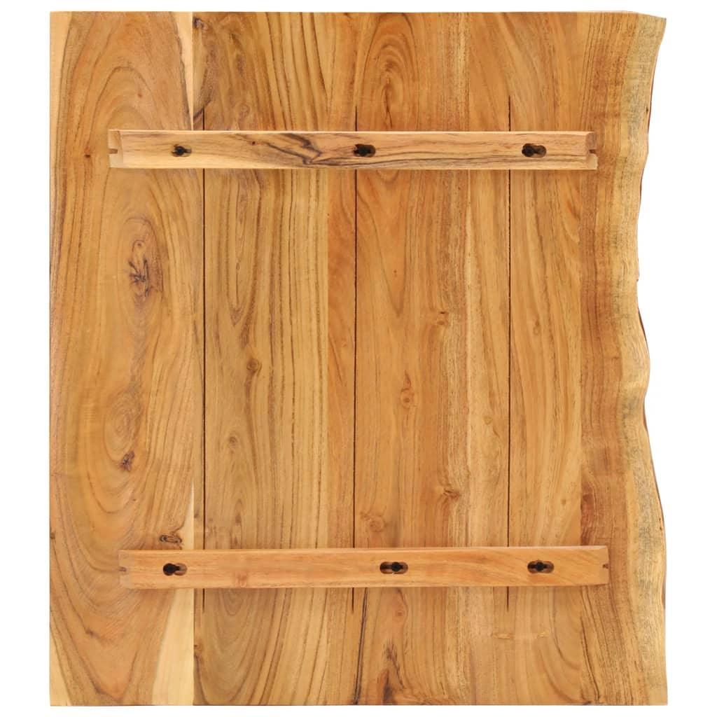Blat lavoar de baie, 58x52x3,8 cm, lemn masiv de acacia - Kabine.ro - Accesorii pentru chiuvete