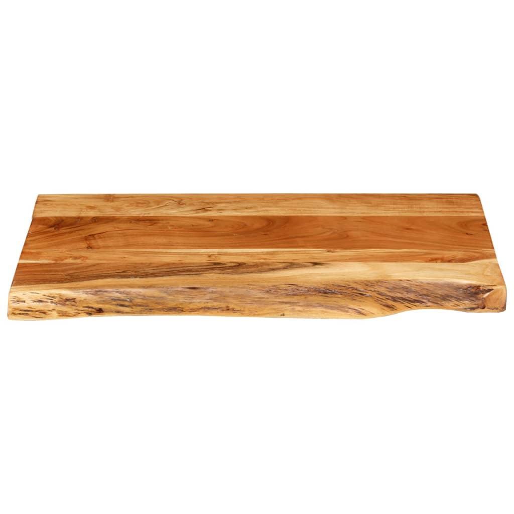 Blat lavoar de baie, 80x52x3,8 cm, lemn masiv de acacia - Kabine.ro - Accesorii pentru chiuvete