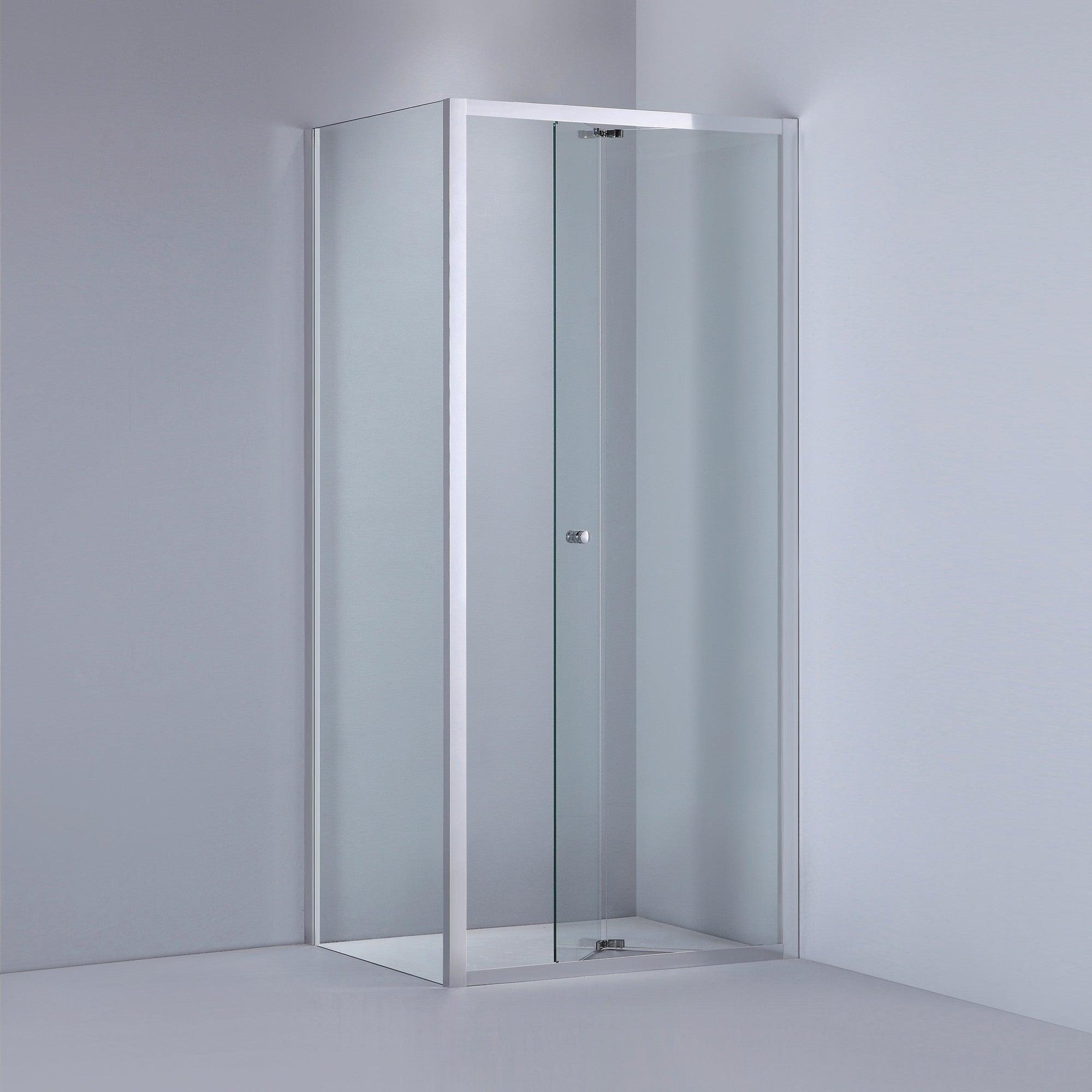 Cabină de duș dreptunghiulară WST 04, walk in , sticlă transparentă, 8MM - Kabine.ro -