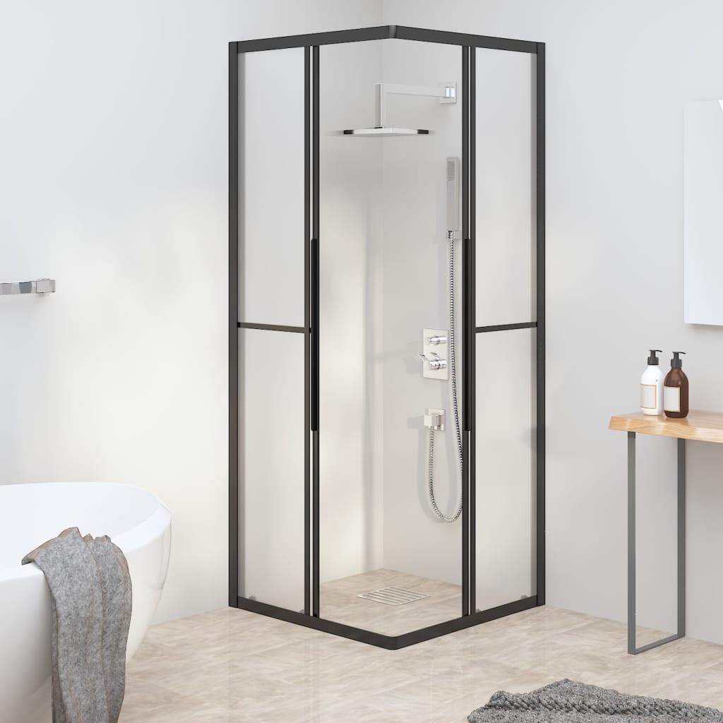 Cabină de duș, negru, 80x80x180 cm, ESG mat - Kabine.ro - Uși & cabine de duș