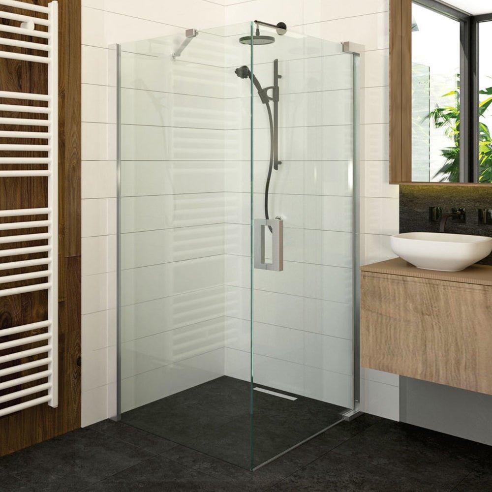 Cabină de duș pătrată Relax, profil cromat, sticlă transparentă, 8MM - Kabine.ro - Cabina de dus