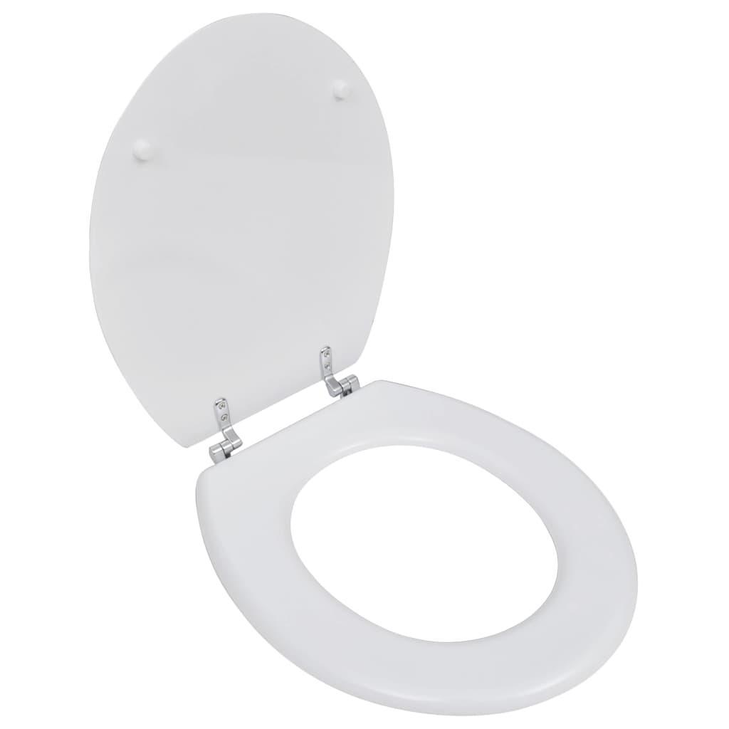 Capac WC, alb, MDF, model simplu - Kabine.ro - Vase WC & bideuri