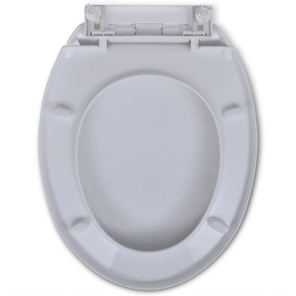 Capac WC cu închidere silențioasă, alb, oval - Kabine.ro - Vase WC & bideuri