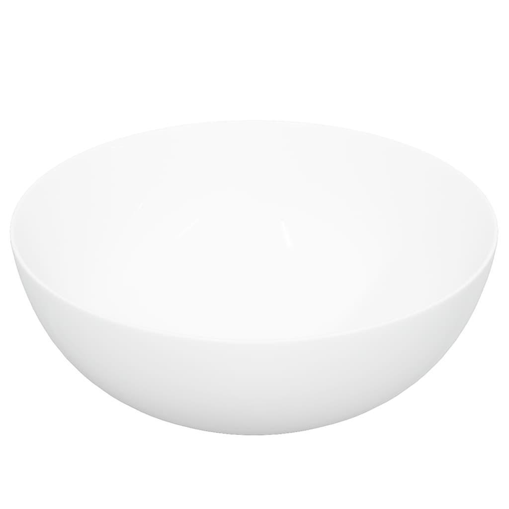 Chiuvetă de baie, alb, 36x15 cm, ceramică, rotundă - Kabine.ro - Chiuvete baie