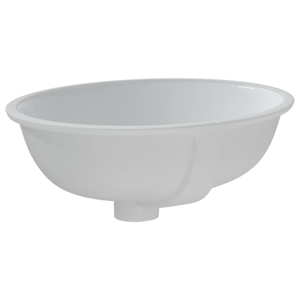 Chiuvetă de baie albă 43x35x19 cm, ovală, ceramică - Kabine.ro - Chiuvete baie