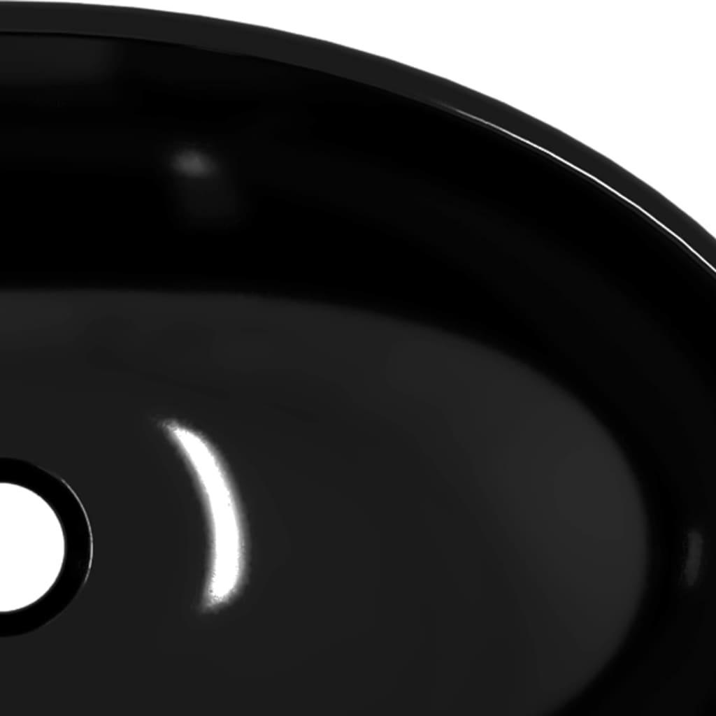 Chiuvetă din sticlă securizată, negru, 54,5x35x15,5 cm - Kabine.ro - Chiuvete baie