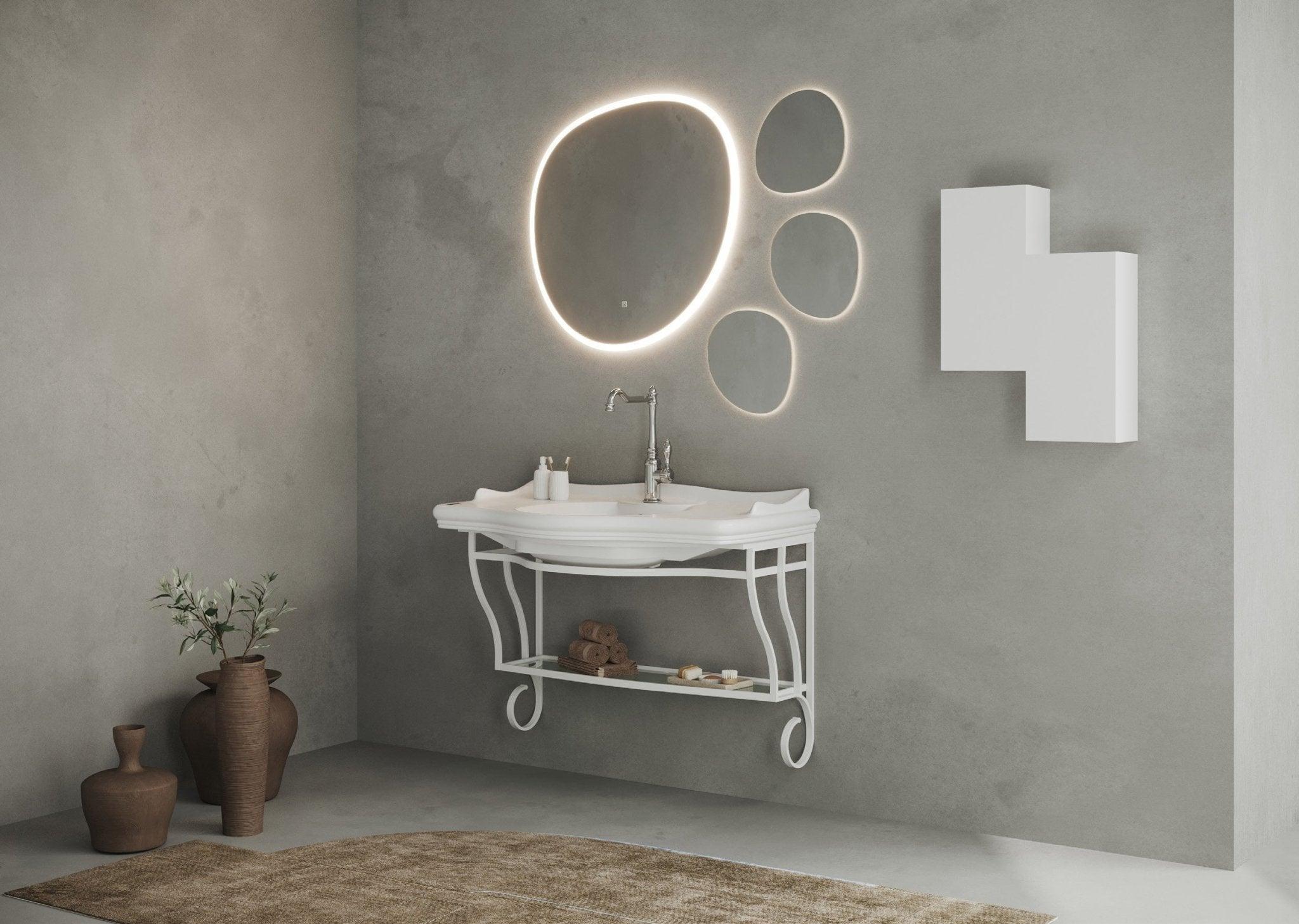 Oglinda baie cu iluminare LED, 32x30cm - Kabine.ro -