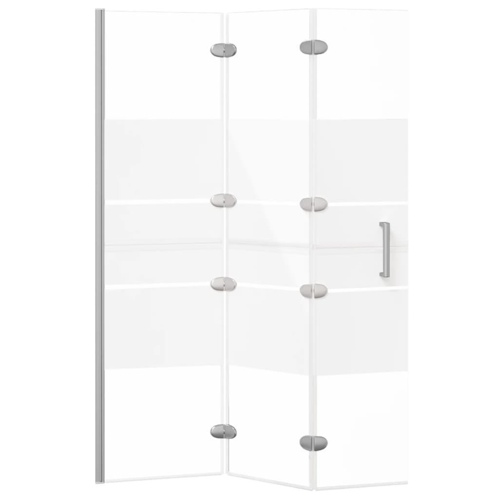 Paravan cadă pliabilă, alb, 100x140 cm, ESG - Kabine.ro - Uși & cabine de duș