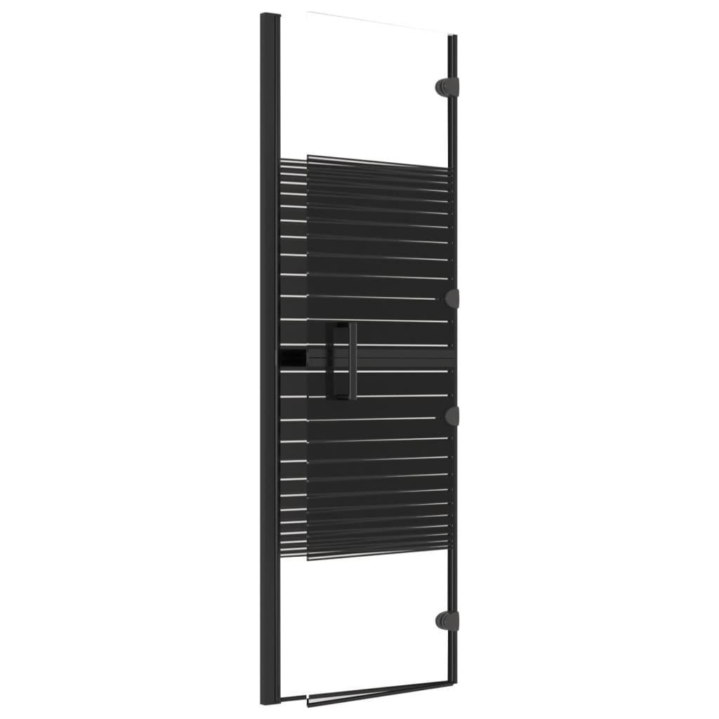 Paravan cadă pliabilă, negru, 100x140 cm, ESG - Kabine.ro - Uși & cabine de duș