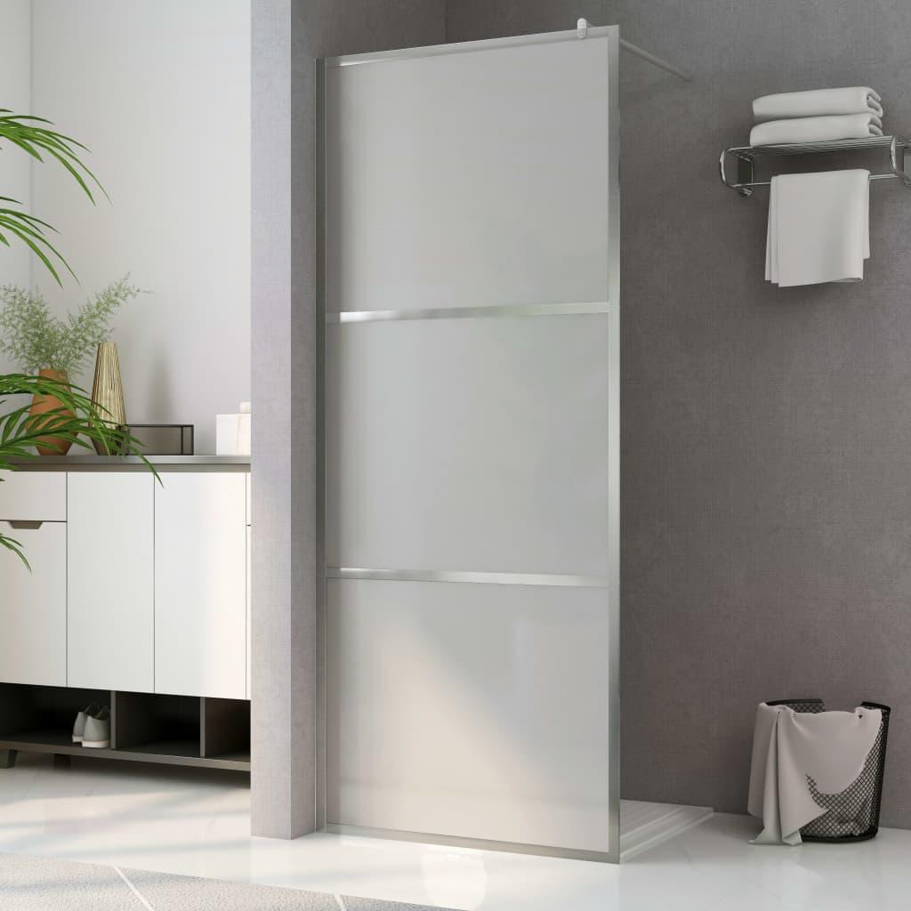 Paravan de duș walk-in, 90 x 195 cm, sticlă ESG mată - Kabine.ro - Paravane și pereți de duș