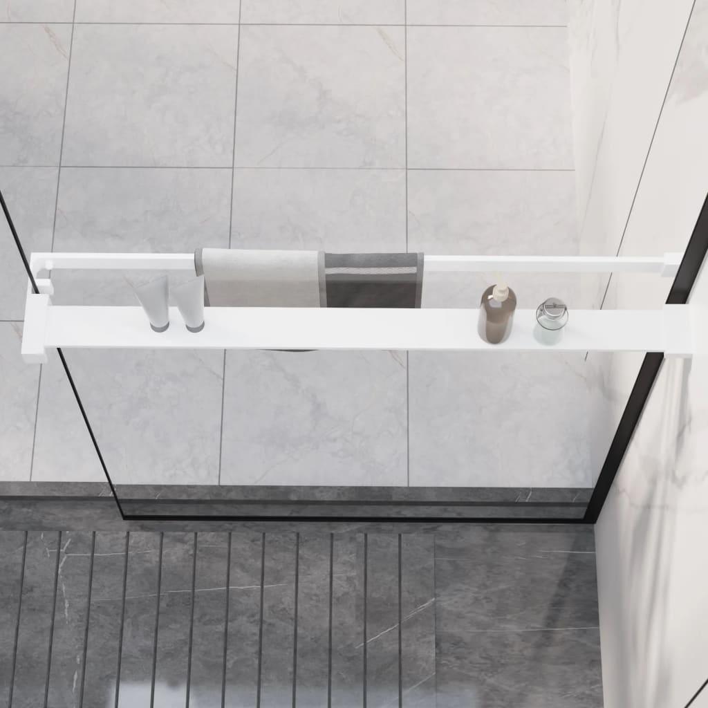 Raft de duș pentru perete cabină de duș, alb, 80 cm, aluminiu - Kabine.ro - Accesorii și articole pentru baie