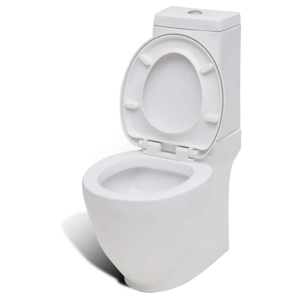 Set de toaletă & bideu, alb, ceramică - Kabine.ro - Vase WC și bideuri