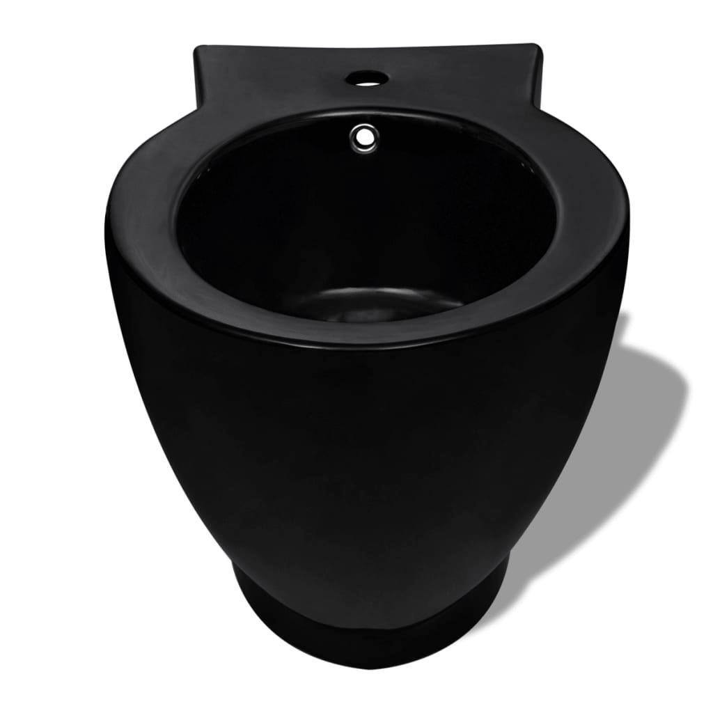 Set Toaletă și Bideu Ceramică Negru - Kabine.ro - Vase WC și bideuri