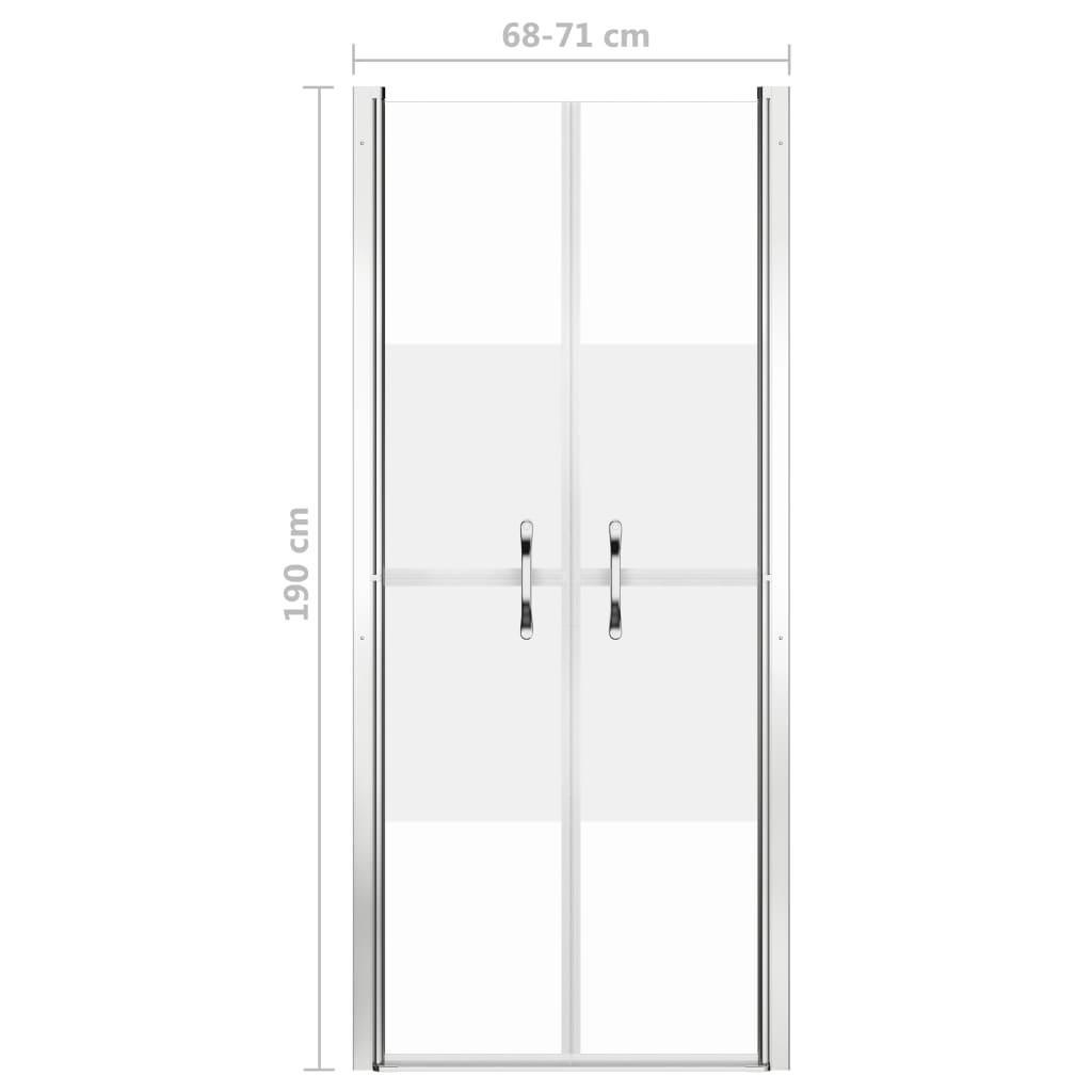 Ușă cabină de duș, jumătate mat, 71 x 190 cm, ESG - Kabine.ro - Uși & cabine de duș