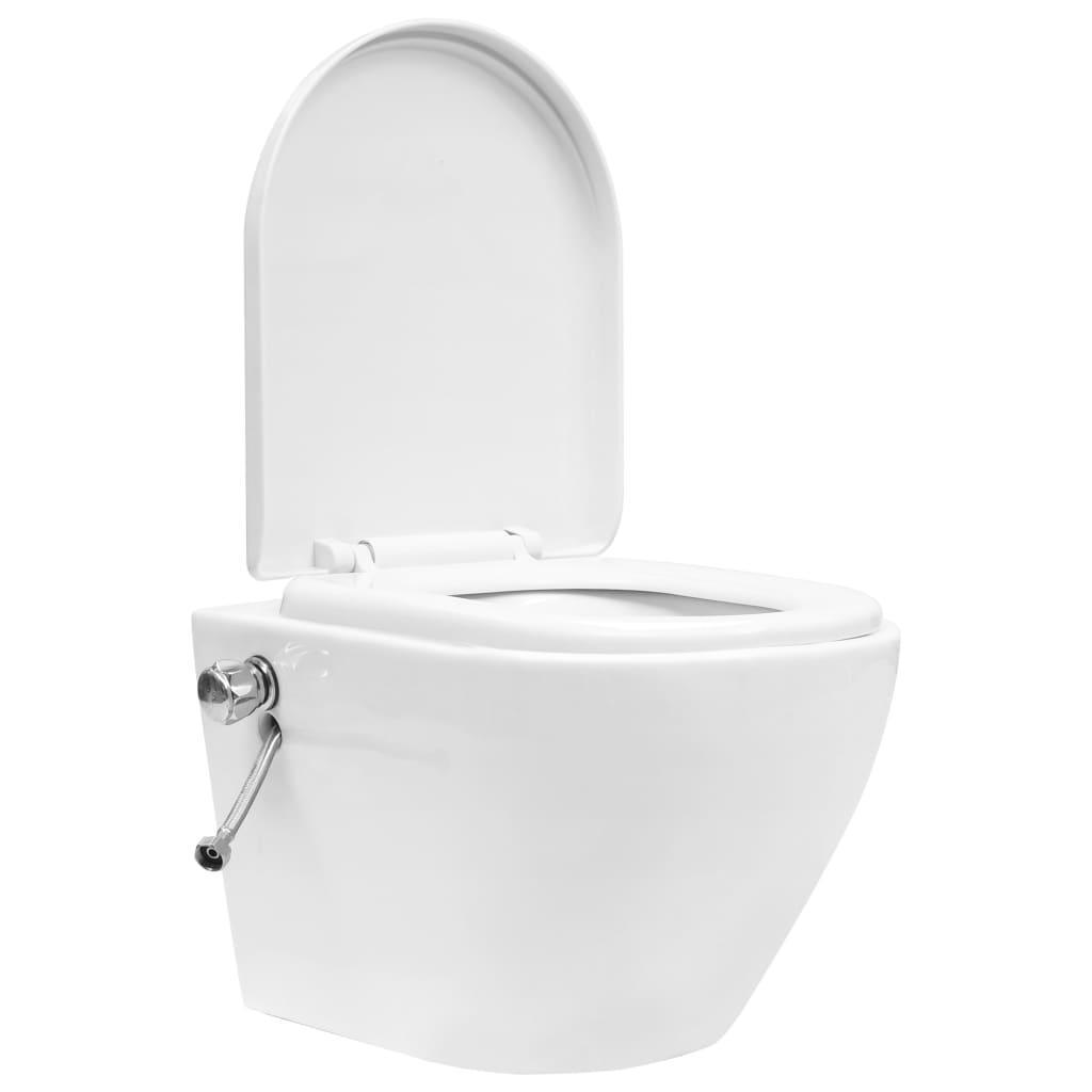 Vas de toaletă suspendat cu rezervor încastrat, alb, ceramică - Kabine.ro - Vase de toaletă și WC