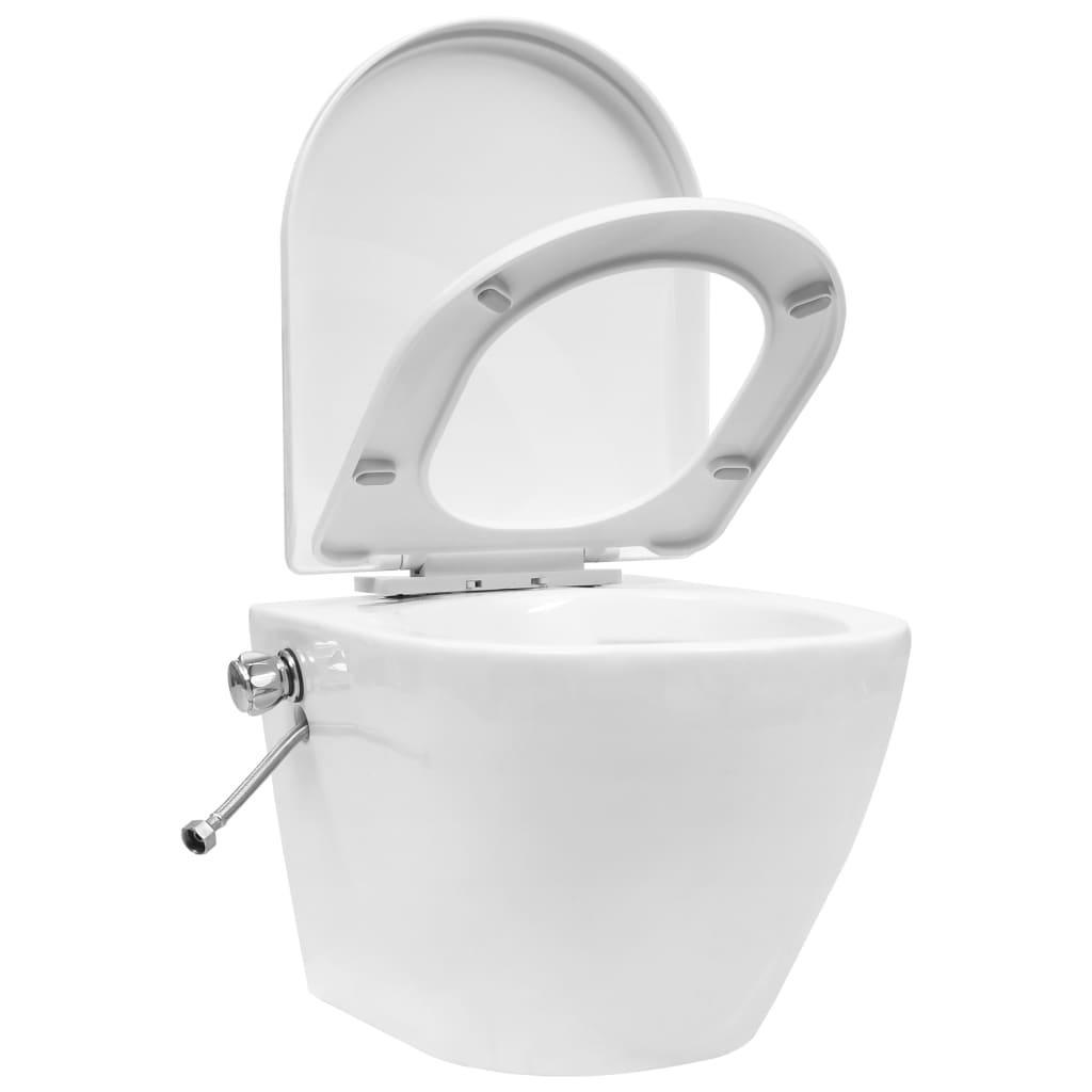 Vas de toaletă suspendat cu rezervor încastrat, alb, ceramică - Kabine.ro - Vase de toaletă și WC