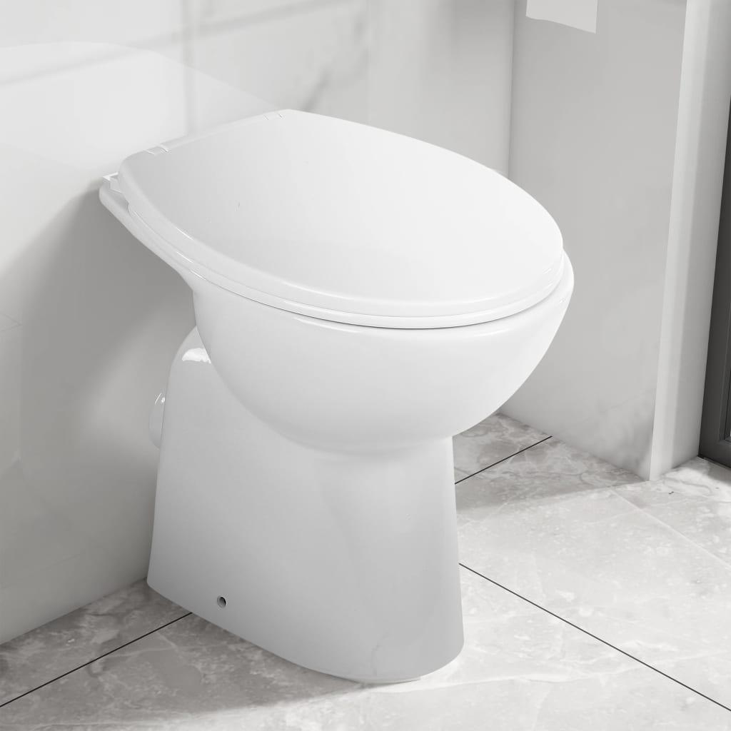 Vas WC fără ramă, închidere silențioasă, + 7 cm, alb, ceramică - Kabine.ro - Vas WC