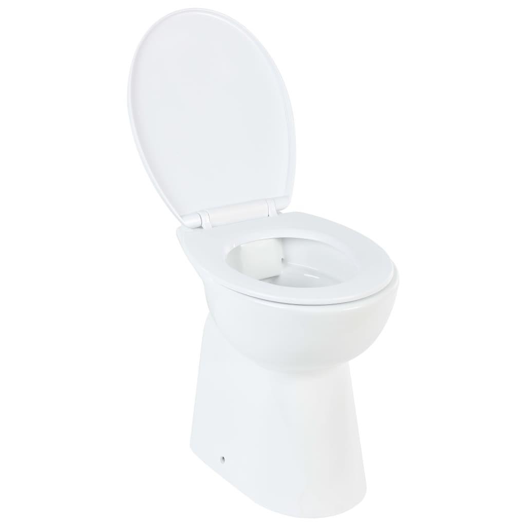 Vas WC fără ramă, închidere silențioasă, + 7 cm, alb, ceramică - Kabine.ro - Vas WC